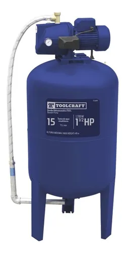 Bomba Hidroneumática 1-1/2 Hp 150 L Toolcraft Tc4459
