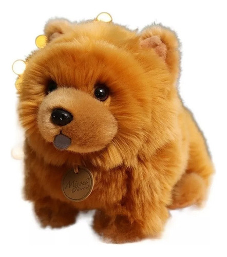 25cm Muñeca Perro Juguete De Peluche Chow Chow De Simulación