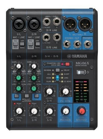 Yamaha Mg06x Mezclador Estereo Compacto De 6 Entradas Con E