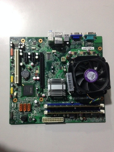 Placa Mãe Lenovo L-ig41m2+processador+cooler+memória