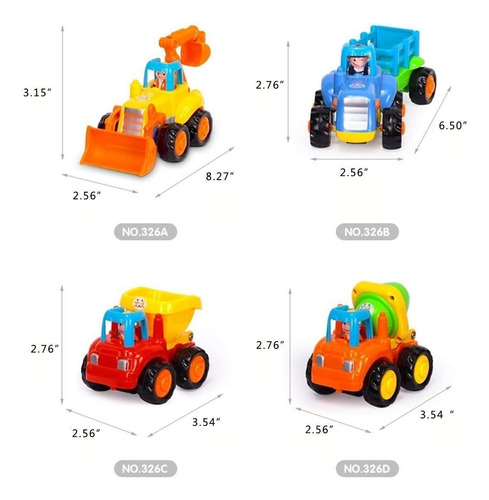 Berry President Juego De 4: Push And Go Educativo Temprano C