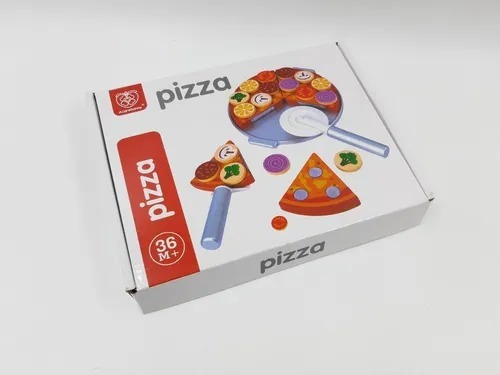 Imagen 6 de 6 de Pizza Comida De Juguete Alimento Para Cortar