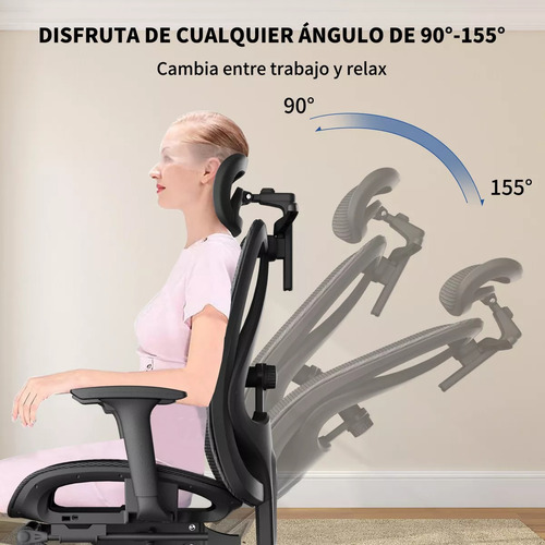 Silla Ejecutivo De Escritorio Oficina Reclinable Con Apoya P