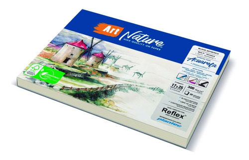 Papel Para Acuarela 17 X 25 Plantec X 20 H 13791 300 Gr