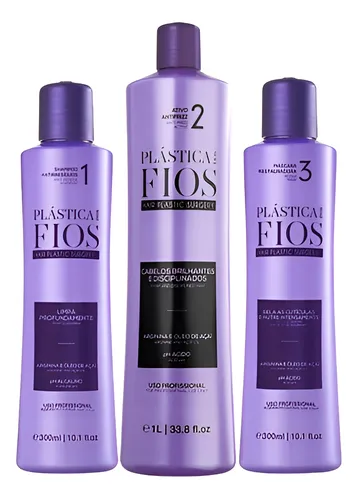 Kit Plástica Dos Fios Ativo 1 Lt + Sh + Masc 300ml Original