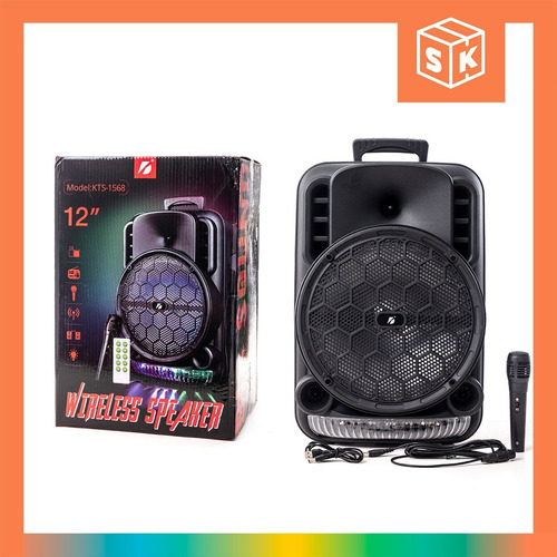 Imagen 5 de 10 de Parlante Bluetooth Led Rgb Micrófono Controles Dj Extra Bass