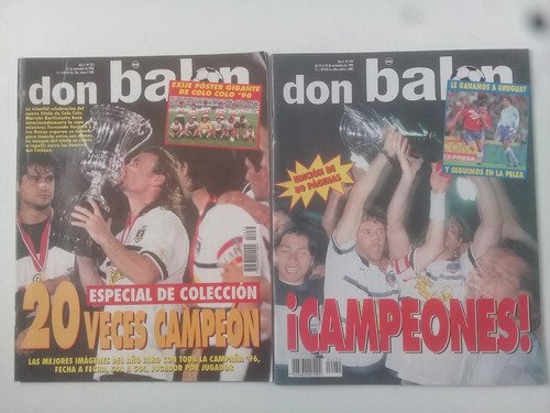 Revistas Don Balón Colo-colo Campeón 96 .( Dos )