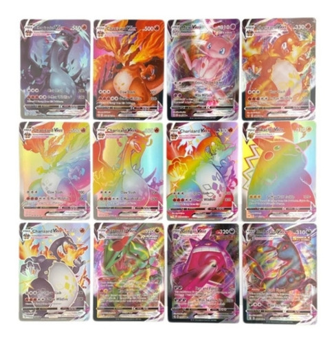Caja 100 Cartas Pokemon, Solo Vmax, Sin Repetir