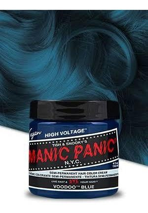 Tinte En Crema Semipermanente Manic Panic Voodoo Blue118ml