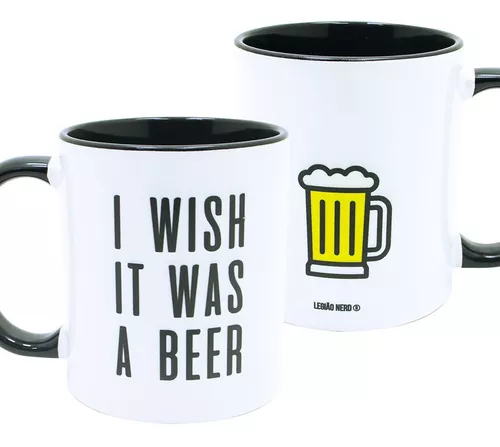 Caneca Personalizada Na alegria e na tristeza na Cachaça e na Cerveja  canecas divertidas humor frase engraçada