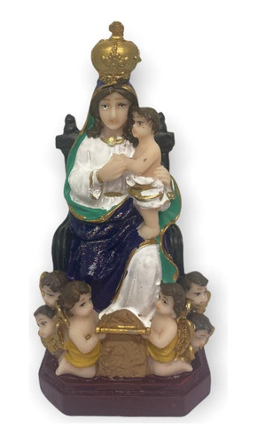 Escultura Nossa Senhora Monte Serrat 13 Cm Resina