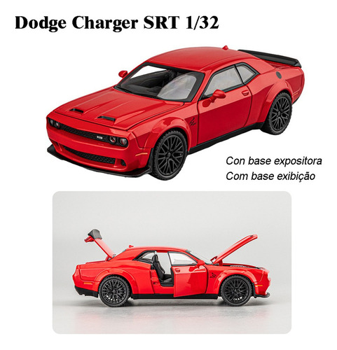Dodge Challenger Srt Miniautos Metal Coche Policía Versión