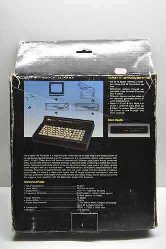 Editor De Video Datavideo Screen Title Producer Vp-270 Ntsc (Usado)