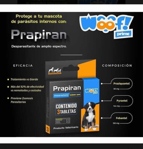 Imagen 1 de 4 de Desparasitante Para Perros