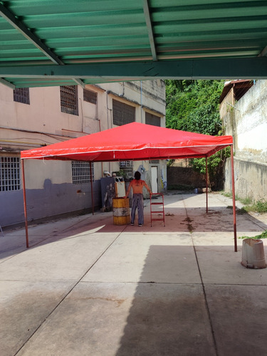 Toldo 5x5 Nuevo, Color Rojo