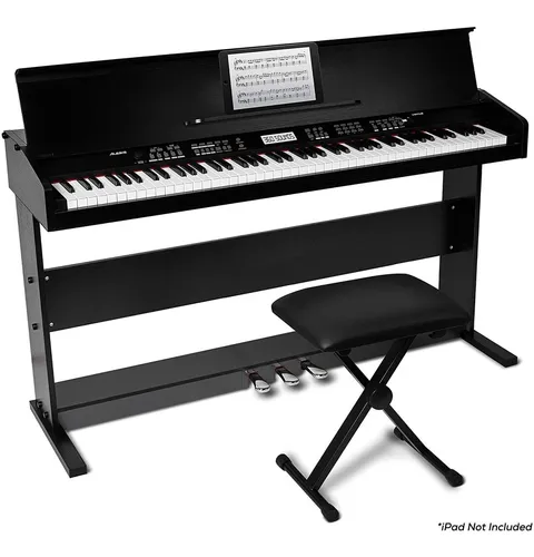 Nuevo Piano Digital Alesis Virtue Black X Us 88 Teclas Silla
