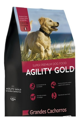 Agility Gold Grandes Cachorros 1.5 Kg 