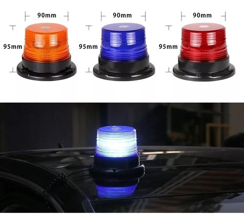 Imagen 2 de 4 de Baliza Licuadora Led Luz Emergencia Strober
