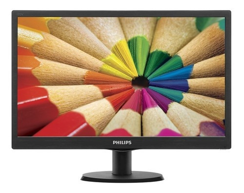 Monitor Philips Led 19 Pulgadas Hd 193v5 Hdmi Full Vga Tft Color Negro