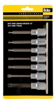 Comprar Jogo De Soquetes Bits Torx Longo T20 A T55 1u002F2  Com 7 Peças.