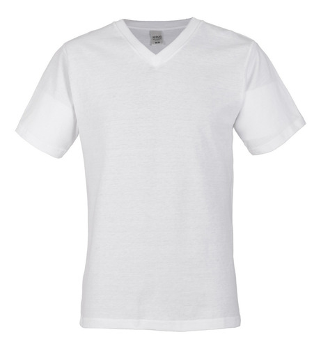 Imagen 2 de 9 de Paquete De 3 Playeras Alfani Blancas Cuello V Para Hombre