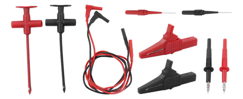 Kit De Cables De Prueba Para Multímetro Con Clip De Cocodril