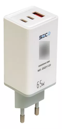 TECMASTER Cargador USB C y USB Carga Rápida 20W certificado SEC