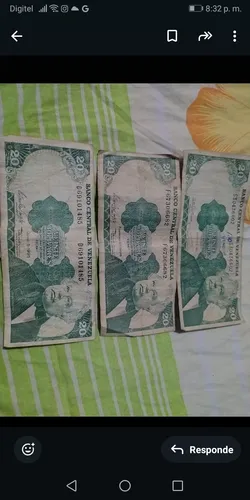 Billete De 20 Bolívares 1995 (Usado)