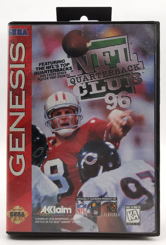 Nfl Quarterback Club 96 Sega Genesis * R G Gallery