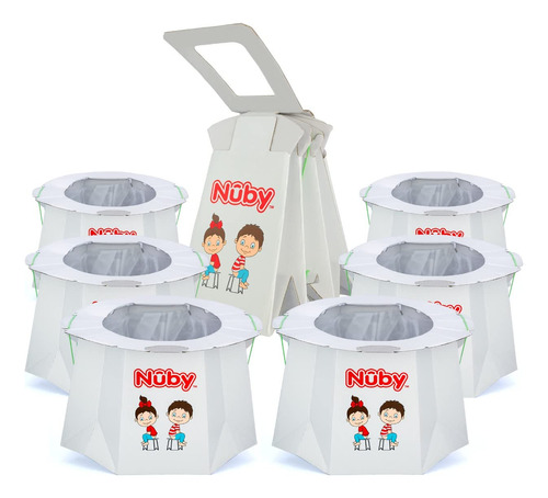 Orinal De Viaje Desechable Nuby Con Forro, Plegable Y Portát