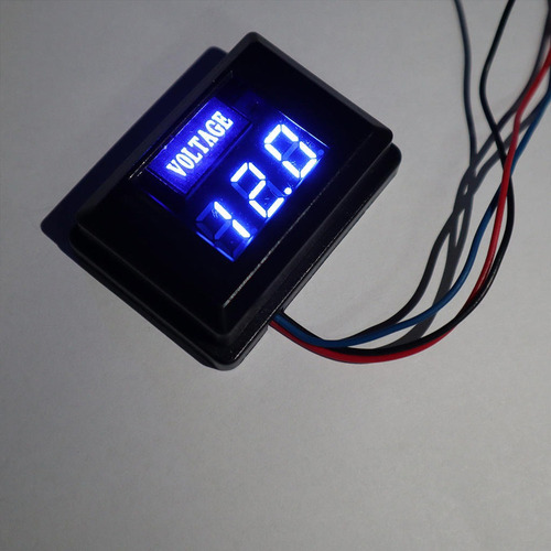 Voltímetro Digital Para Motocicleta, 12 V, Dc, 30 V, C