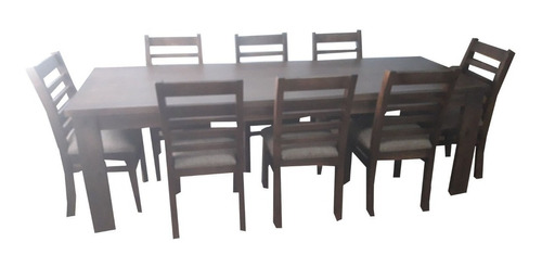 Comedor De 8 Sillas Tapizadas Mesa De 200x80mt Mod.valentina