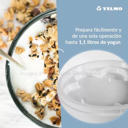 Yogurtera Yelmo 7 Jarros De Vidrio Recetario Yg1700
