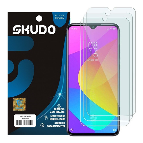 Kit 3x Película Skudo Vidro Premium - Xiaomi Mi 9 Lite