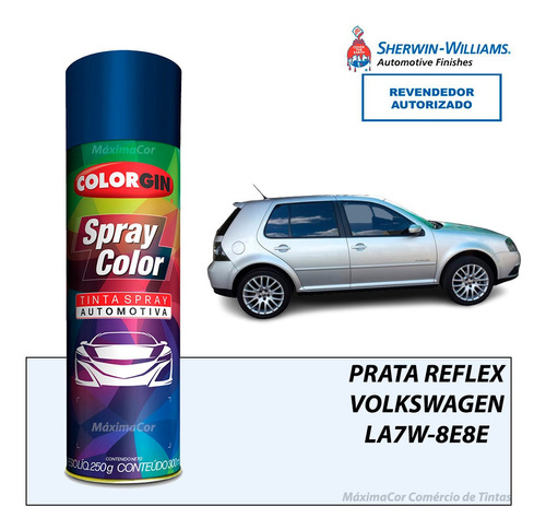 Tinta Spray Automotivo Prata Reflex Volkswagen 300ml