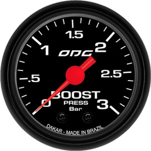 Manômetro Pressão Turbo 3 Kg Dakar 52mm Odg