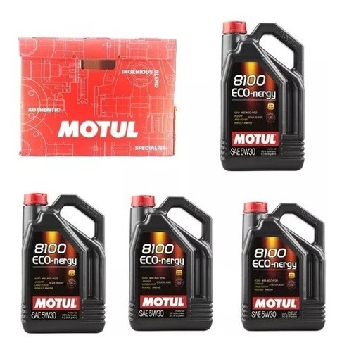 Aceite Motul 8100 X5lts 5w30 Eco -nergy Caja Cerrada Sinteti