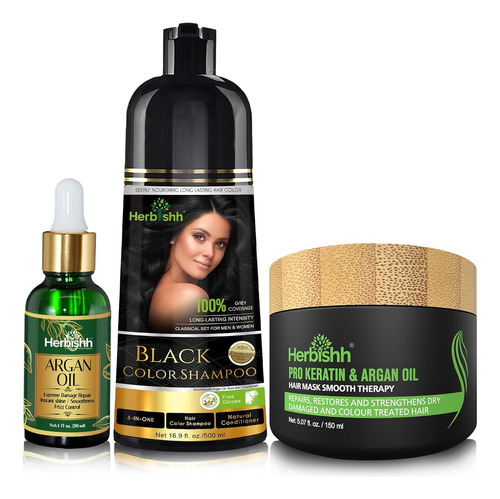 Herbishh After Color Shampoo Combo Contains Hair Color Sh...