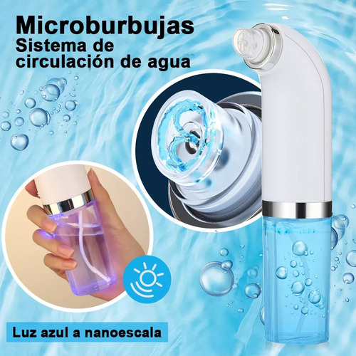 Bitina-kit De Belleza Usb Para Eliminar Puntos Negros Con Microlimpiador De Agua Y 6 Sondas, Extractor De Succión Eléctrico, Limpiador Facial Y 3 Niveles De Succión.