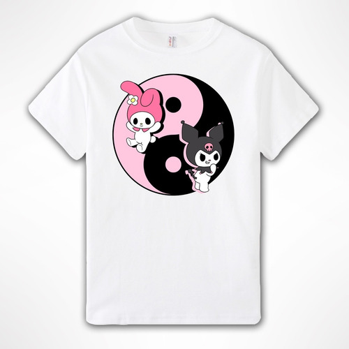 Remera Melody & Kuromi Aesthetic Japan Otaku Anime Harajuku