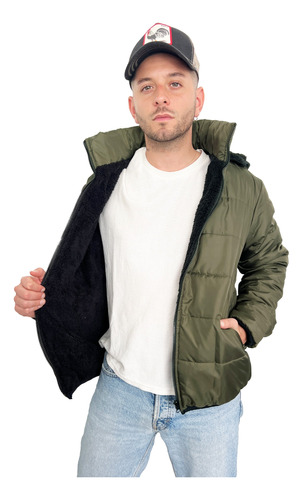 Customs Ba Camperas Hombre Invierno Abrigada Campera Corderi