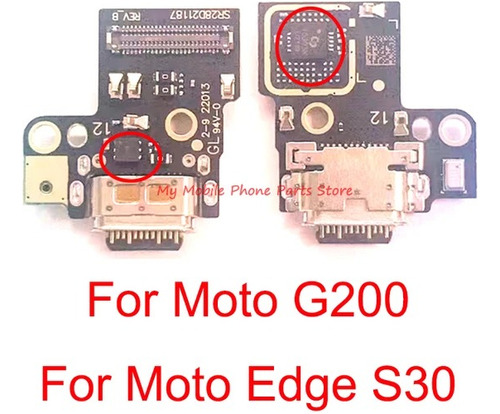 Flex Carga Placa Carga Motorola Moto G200 Edge S30 Pin Carga