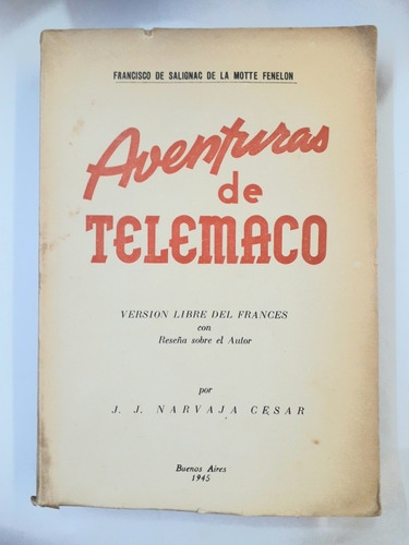 Aventuras De Telémaco Fenelon Versión Narvaja César