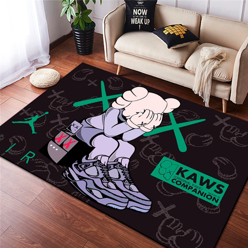 Alfombra Para Sala Dormitorio Diseño Exclusivo Kaws