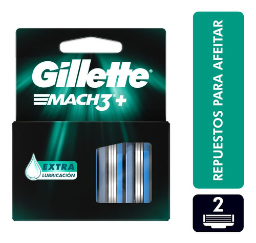 Repuestos Para Afeitar Gillette Mach3+ Extra Lubri Mach3