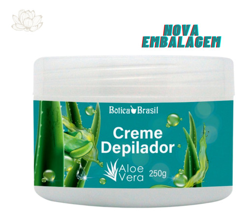 Botica Brasil creme depilatório sem dor 15 minutos corporal 240g