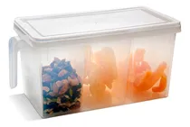 Comprar Organizador Multi Con Manija Y Ordenadores #6006 Colombraro Color Transparente