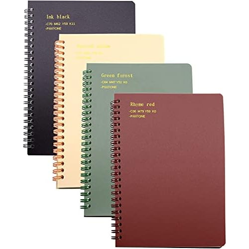 Cuaderno Espiral, 4 Piezas, A5, Grueso, De Plástico Du...