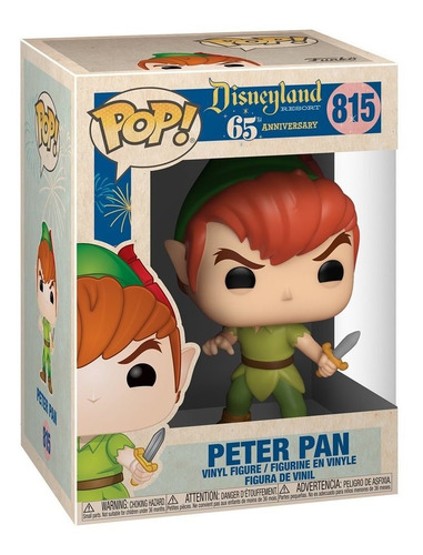 Peter Pan Disney 65 New Pose Funko Pop #815 Especial