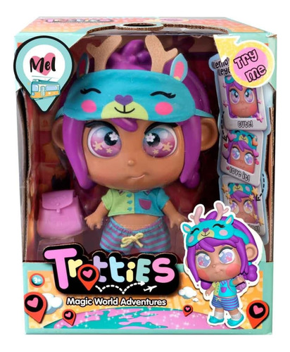 Muñeca Trotties Mel Magic World Adventure Original